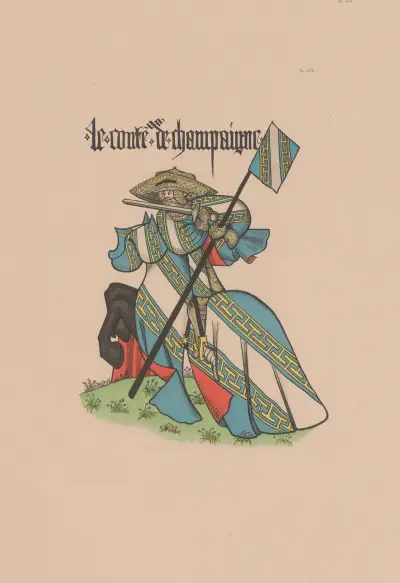 Ancien armorial équestre de la Toison d’or et de l’Europe au 15e siècle Pl.065 av Berger-Levrault et Cie