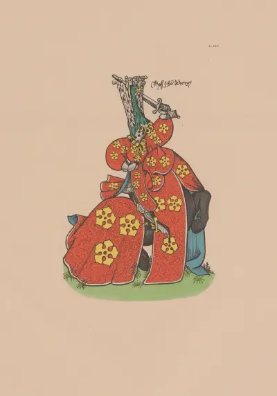 Ancien armorial équestre de la Toison d’or et de l’Europe au 15e siècle Pl.020 av Berger-Levrault et Cie