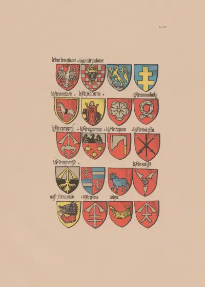 Ancien armorial équestre de la Toison d’or et de l’Europe au 15e siècle Pl.102 av Berger-Levrault et Cie