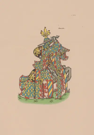 Ancien armorial équestre de la Toison d’or et de l’Europe au 15e siècle Pl.024 av Berger-Levrault et Cie