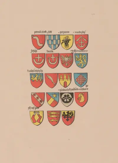 Ancien armorial équestre de la Toison d’or et de l’Europe au 15e siècle Pl.104 av Berger-Levrault et Cie