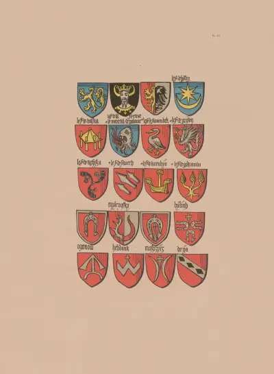 Ancien armorial équestre de la Toison d’or et de l’Europe au 15e siècle Pl.103 av Berger-Levrault et Cie