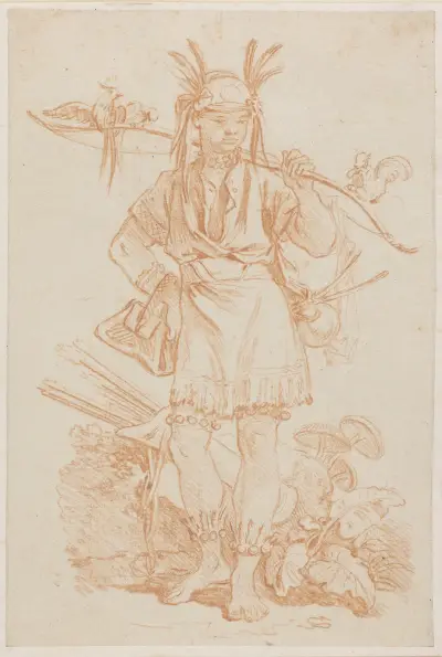 En bueskytte, kineseri av Jean-Etienne Liotard