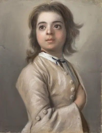 Studie van een jongen ten halven lijve av Jean-Etienne Liotard