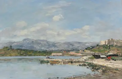 Antibes, Le Fort Carré av Eugène Boudin