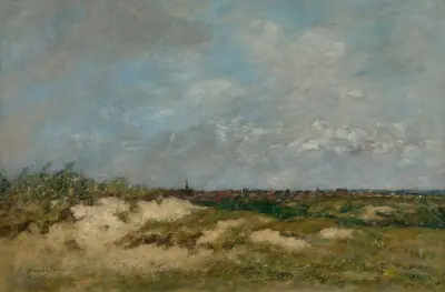 Berck. Les Dunes Par Gros Temps av Eugène Boudin