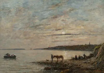 Brest, la rade av Eugène Boudin