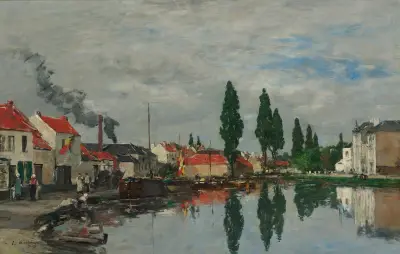 Bryssel, Leuvenkanalen av Eugène Boudin