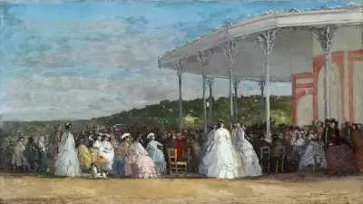 Konsert på Casinot i Deauville av Eugène Boudin