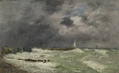 Vindby vid Frascati, Le Havre av Eugène Boudin