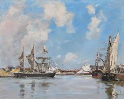 Deauville. Bassängen av Eugène Boudin