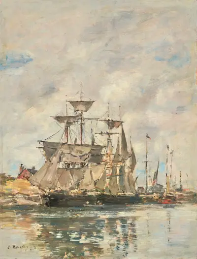 Deauville, le quai au bois av Eugène Boudin