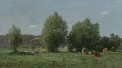 Environs d’Honfleur, pâturage av Eugène Boudin