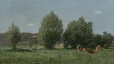 Environs d’Honfleur, paturage av Eugène Boudin