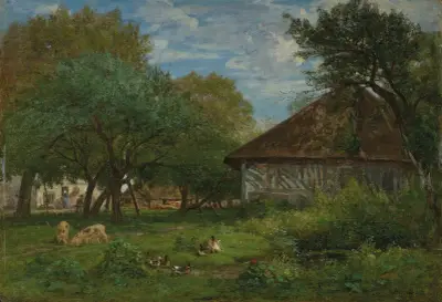 Ferme aux environs d’Honfleur av Eugène Boudin
