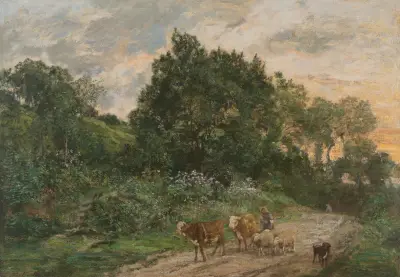 Hjordens återkomst av Eugène Boudin