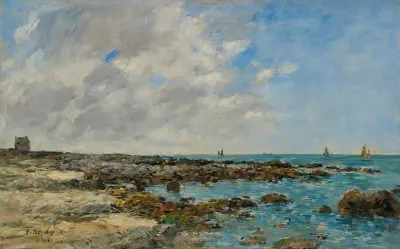 Le Croisic. Bord De Mer av Eugène Boudin