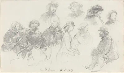 Passagerare ombord av Eugène Boudin