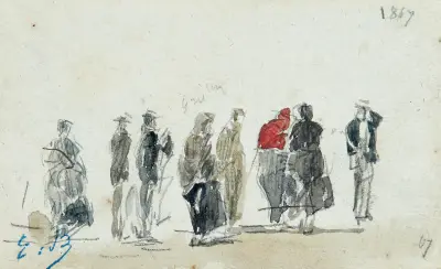 Personnages av Eugène Boudin