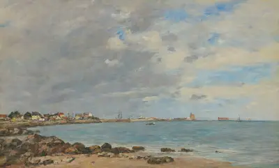 Saint-Vaast-La-Hougue, La Baie av Eugène Boudin