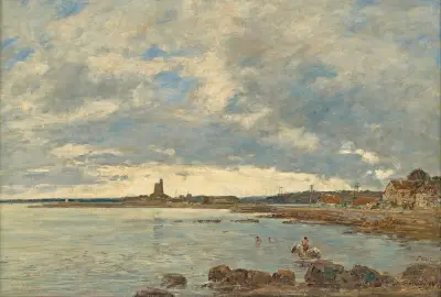 St. Vaast-la-Hougue av Eugène Boudin