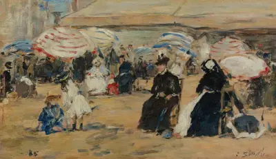 Trouville, La Nourrice av Eugène Boudin