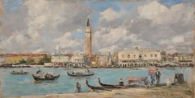 Venedig. San Giorgio av Eugène Boudin