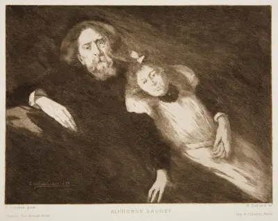 Alphonse Daudet av Eugène Carriere