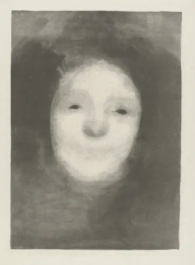 Etude de Femme ou Elise riant av Eugène Carriere