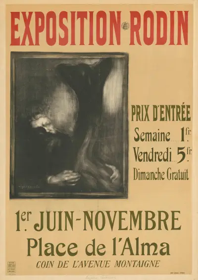 Exposition Rodin av Eugène Carriere