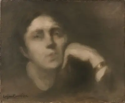 Kvinna med armband av Eugène Carriere