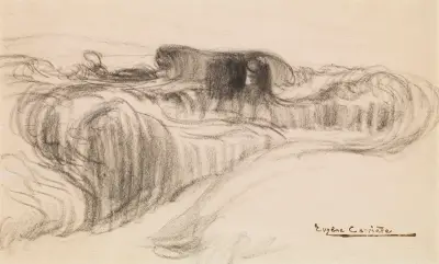 Landscape av Eugène Carriere