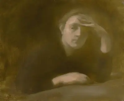 Méditation av Eugène Carriere