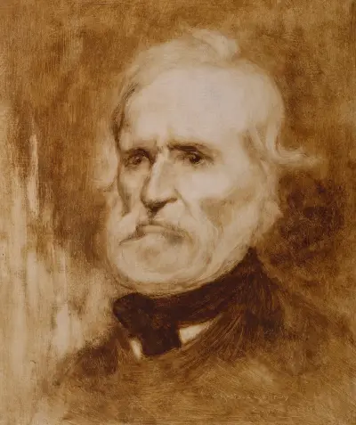 Portrait d’Auguste Blanqui (1805-1881), homme politique. av Eugène Carriere