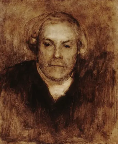 Portrait d’Edmond de Goncourt (1822-1896), écrivain. av Eugène Carriere