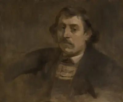 Porträtt av Paul Gauguin av Eugène Carriere