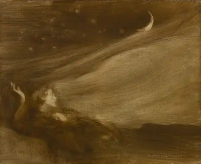 The Contemplator av Eugène Carriere