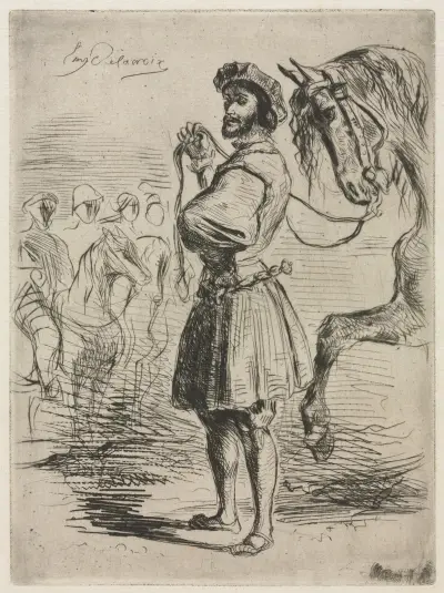 A Lord in the Time of Francis I av Eugène Delacroix