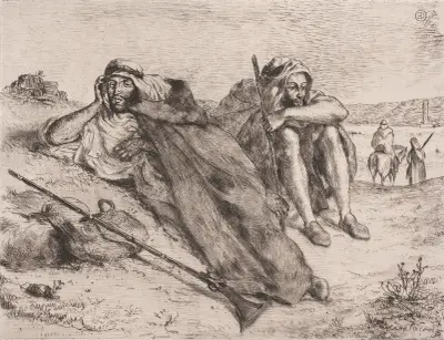 Arabere fra Oran av Eugène Delacroix