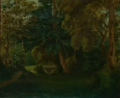 George Sand’s Garden at Nohant av Eugène Delacroix
