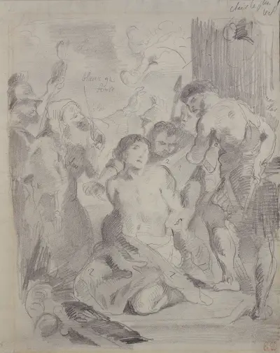 Martyrium des Heiligen Georg av Eugène Delacroix