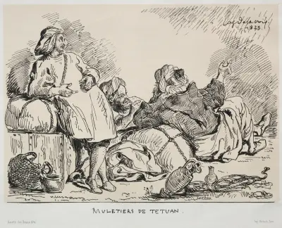Muleteers of Tétuan av Eugène Delacroix