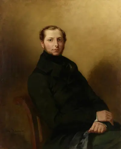 Portrait of Count Charles de Mornay av Eugène Delacroix