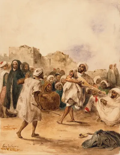 Wędrowni aktorzy, Eugène Delacroix