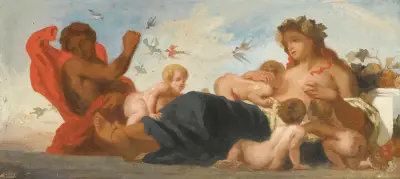 Study For L’agriculture av Eugène Delacroix