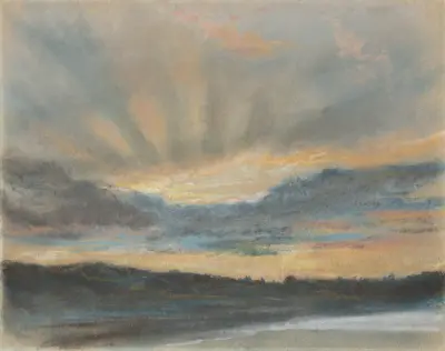 Sunset, 1850 av Eugène Delacroix