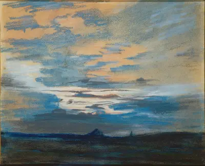Sunset, 1849 av Eugène Delacroix