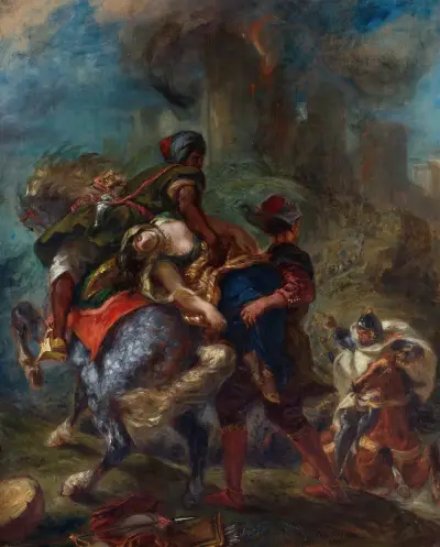 Die Entführung der Rebecca von Eugène Delacroix