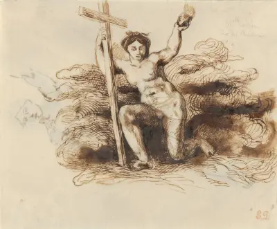 The Figure of Religion av Eugène Delacroix