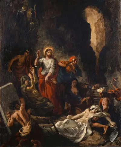 The Raising Of Lazarus av Eugène Delacroix